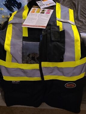PIONEER Black High-Visibility Yellow & Gray Safety Vest for Women